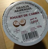 Iogurt de cabra gust de coco