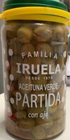 Aceituna verde partida