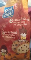 Bolinho com pepitas de chocolate