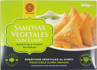 Samosas vegetales con curry