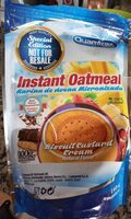 Instant oatmeal biscuit custard cream