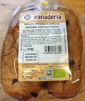 Bollos brioche de espelta integral con chocolate