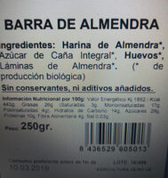Barra de almendra