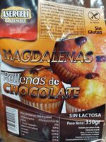 Magdalenas rellenas de chocolate
