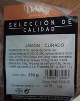 Jamón Curado (selección de calidad