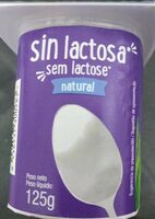 Yogur sin lactosa natural