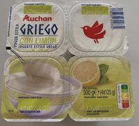 Yogur estilo griego con limón