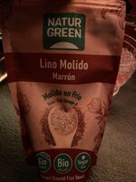 Semillas de lino marrón molido