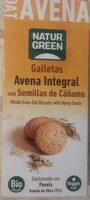 Galletas avena integral con semillas cáñamo