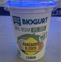 Biogurt anacardo y coco sabor limón