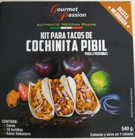 Kit para tacos de cochinita pibil para 2 personas caja 540 g