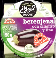Berenjena con cilantro y lino