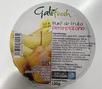 Puré de pera y plátano