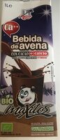 Bebida de avena con cacao