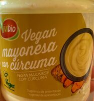 Vegan mayonesa con cúrcuma