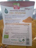Minicrackers de espelta con cúrcuma