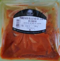 Pimiento relleno de carne en salsa