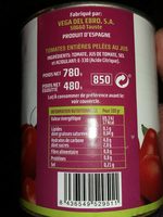 Tomate entière pelée