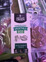 Hamburgueses vegetals eco, blat sarraí i kalé