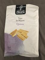 Xips de llegum quinoa