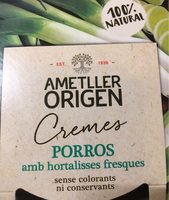 Crema porros amb hortalisses fresques