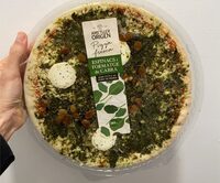Pizza espinacs i formatge de cabra
