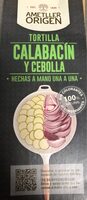 Tortilla de calabacín y cebolla