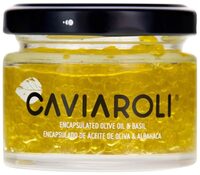 Caviar de aceite de oliva virgen extra con albahaca
