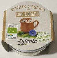 Yogur casero con lino dorado
