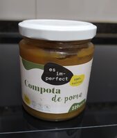 Compota de pomes imperfectes