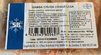 Gamba cruda congelada