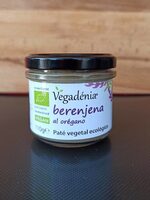 Paté vegetal ecológico de berenjena al orégano