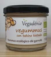 Hummus ecológico de garrofó con tahine tostado