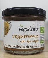 Hummus ecológico de garrofó con ajo negro