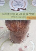 Galletas crujientes de avena y coco