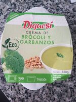 Crema ecológica de brócoli y garbanzos