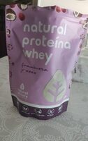 Natural proteina whey frambuesa y coco