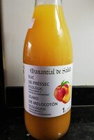 Zumo de melocotón ecológico