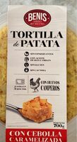 Tortilla de patata con cebolla caramelizada