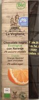 Chocolate negro ecológico con naranja 0%
