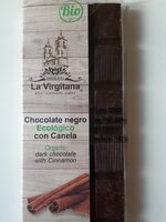 Chocolate negro ecológico con canela