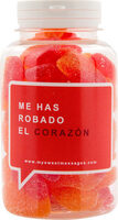 Caramelos de goma forma de corazón 'me has robado el corazón'