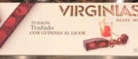 Turrón trufado con guindas al licor