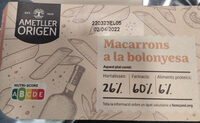 Macarrons bolonyesa
