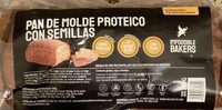 Pan de molde proteico con semillas