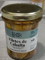Filetes de caballa en aceite de oliva virgen extra