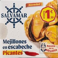 Mejillones en escabeche picantes