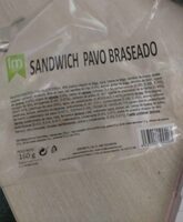 Sandwich pavo braseado