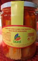 Lomos de aún claro con pimientos