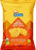 Chips súper onduladas sabor a queso